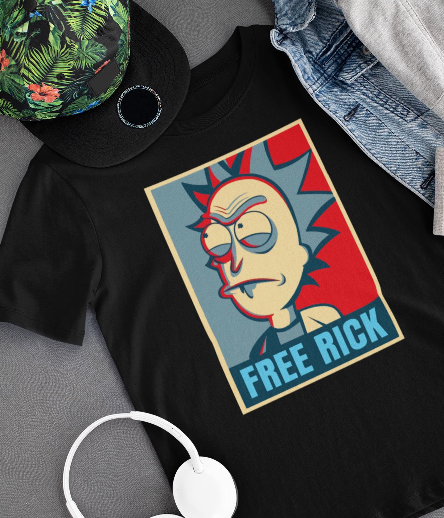 Camiseta "Free Rick" - Séries de TV