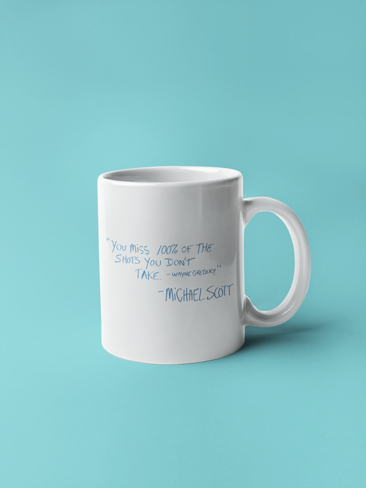 Caneca "Michael Scott/Wayne Gretzky" - The Office - Série de TV