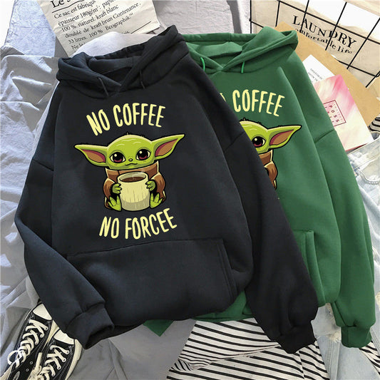 Coleção de Moletom "No Coffee, No Forcee" - Baby Yoda - Séries de TV