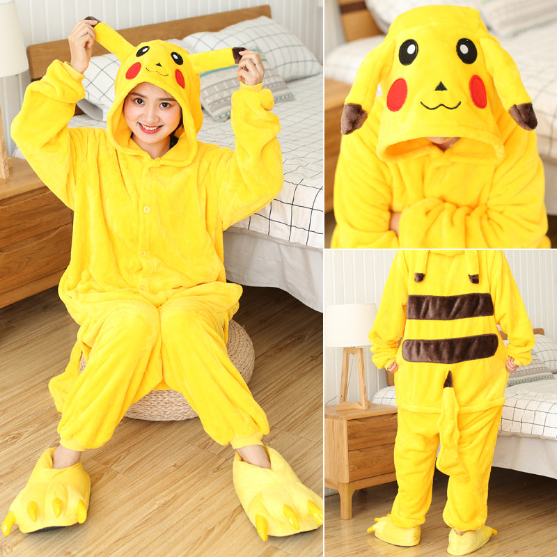 Pijama Pikachu Cosplay Kigurumi Unissex - Original - R$ 156