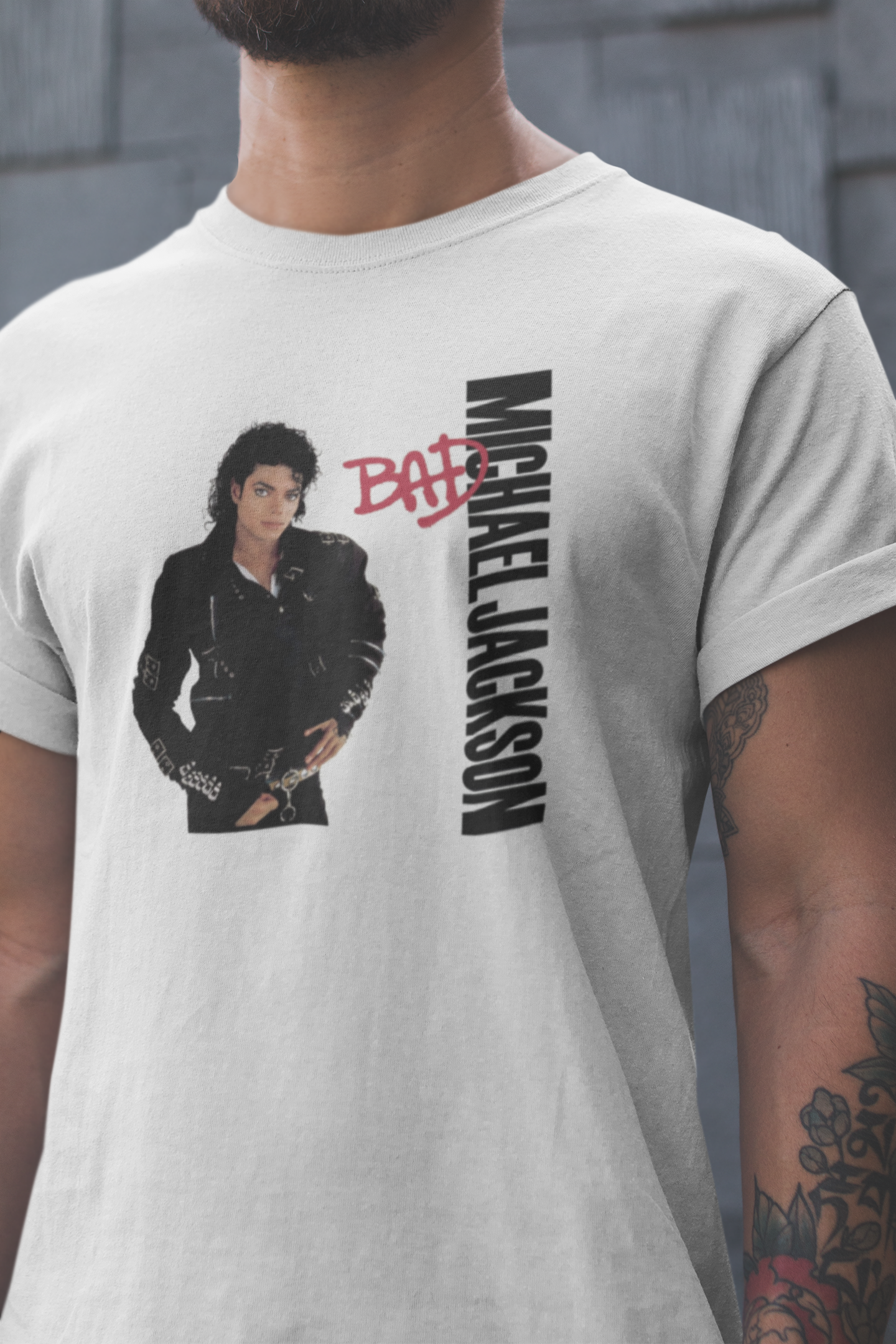 Camiseta "Bad - Michael Jackson" - Álbum - Música
